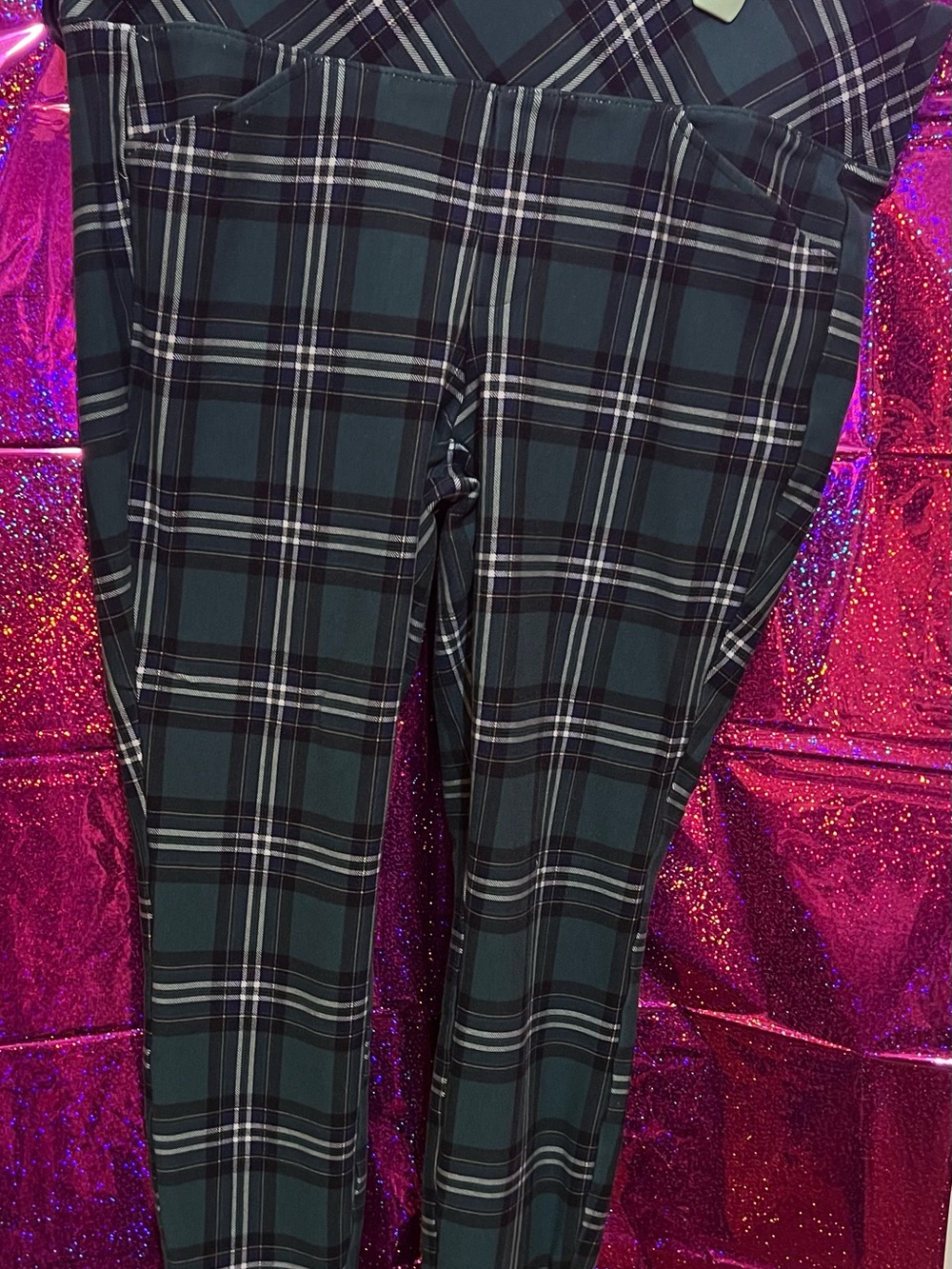 Torrid Dark Green Plaid Leggings